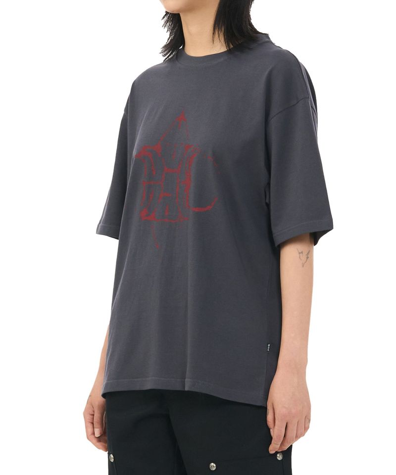 ROCK LOGO TEE - CHARCOAL