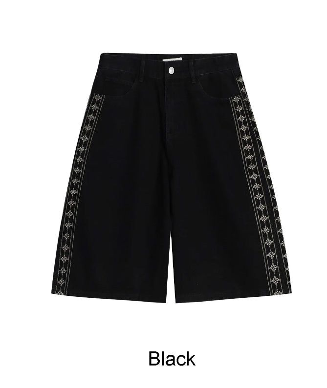 Mark Ethnic Bermuda Denim Pants