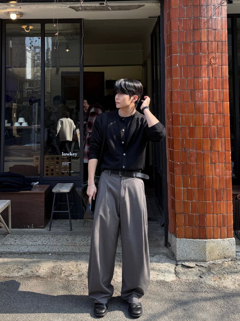 Doom knit layered cardigan