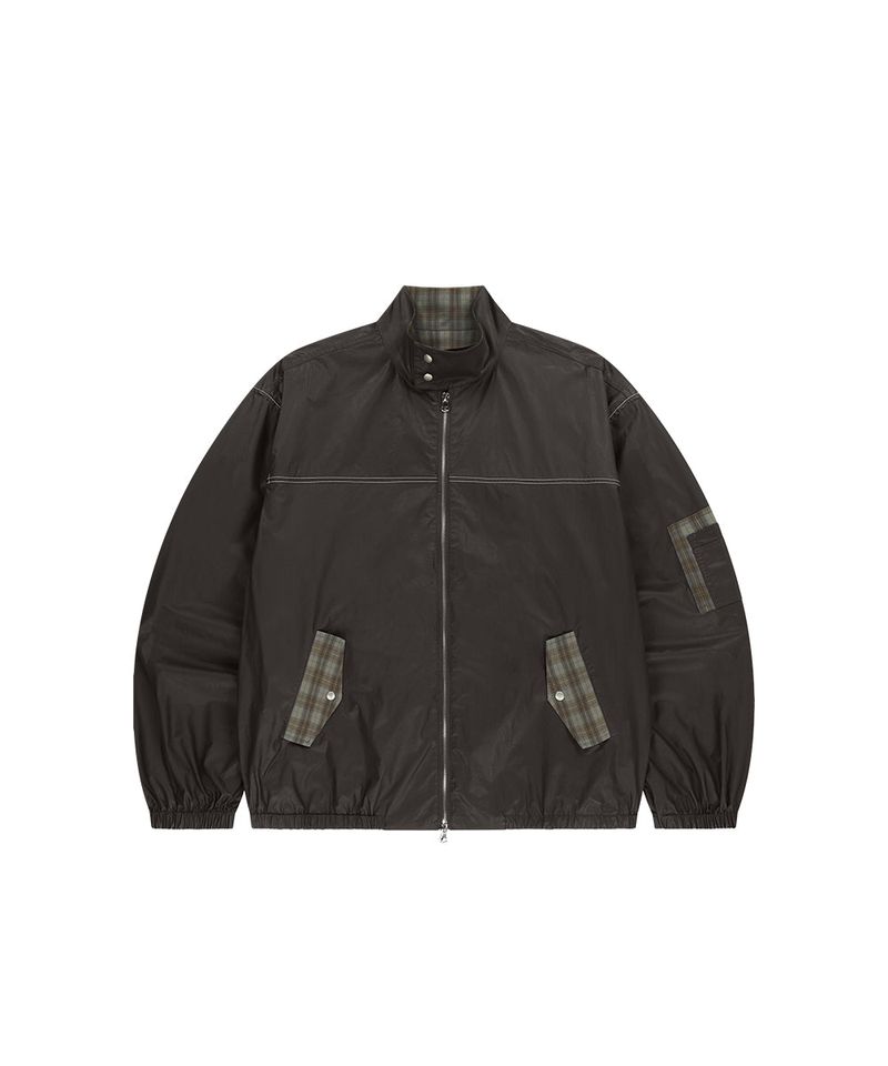 CHECK HARRINGTON JACKET