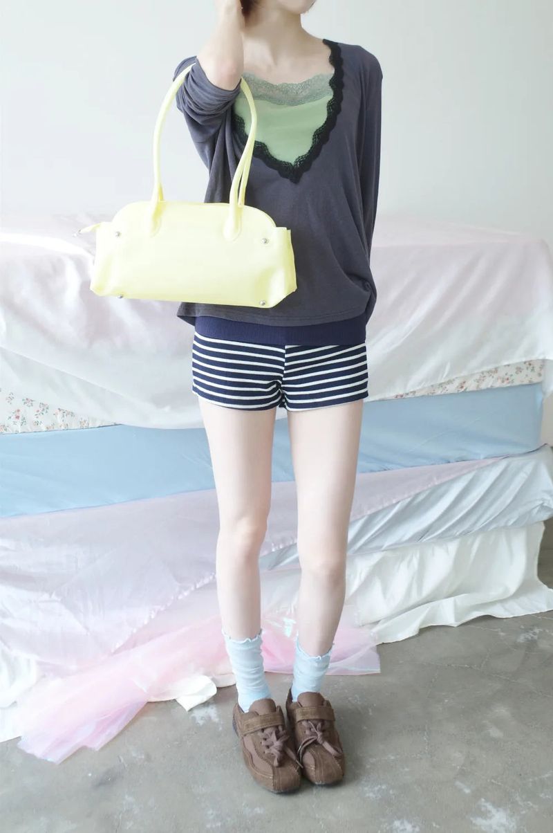 ナナストライプショートパンツ（4color）