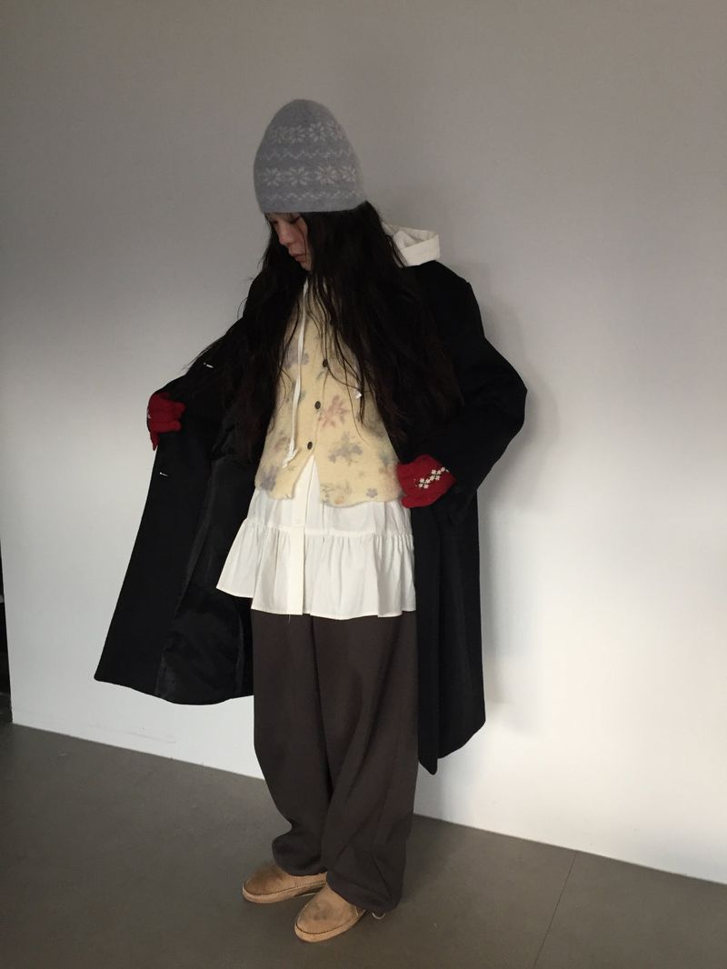Wool Blend Essential Long Coat (2 Colors)