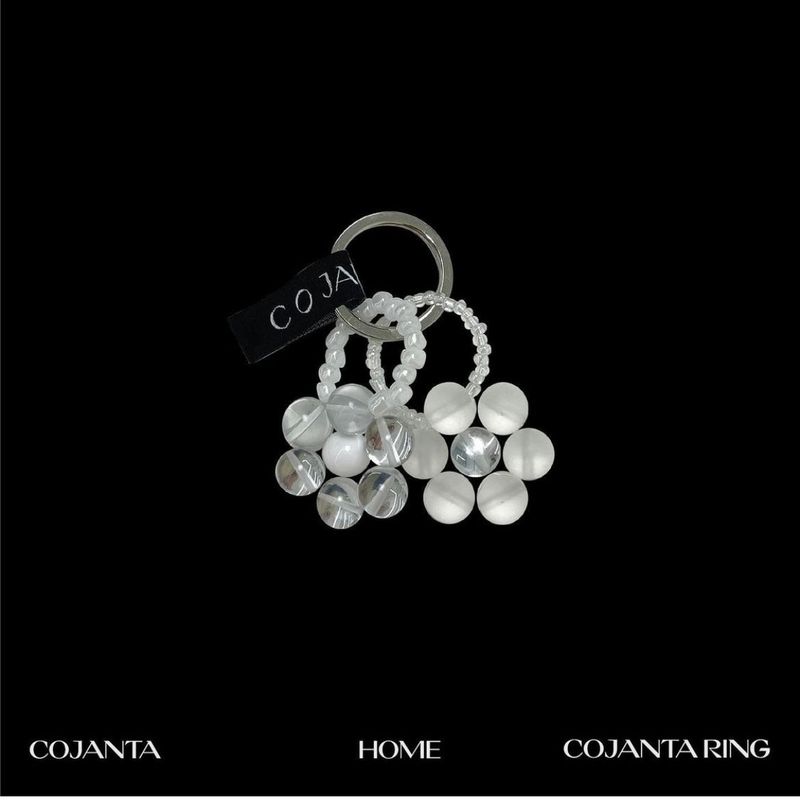 [SET] black flower ring 20