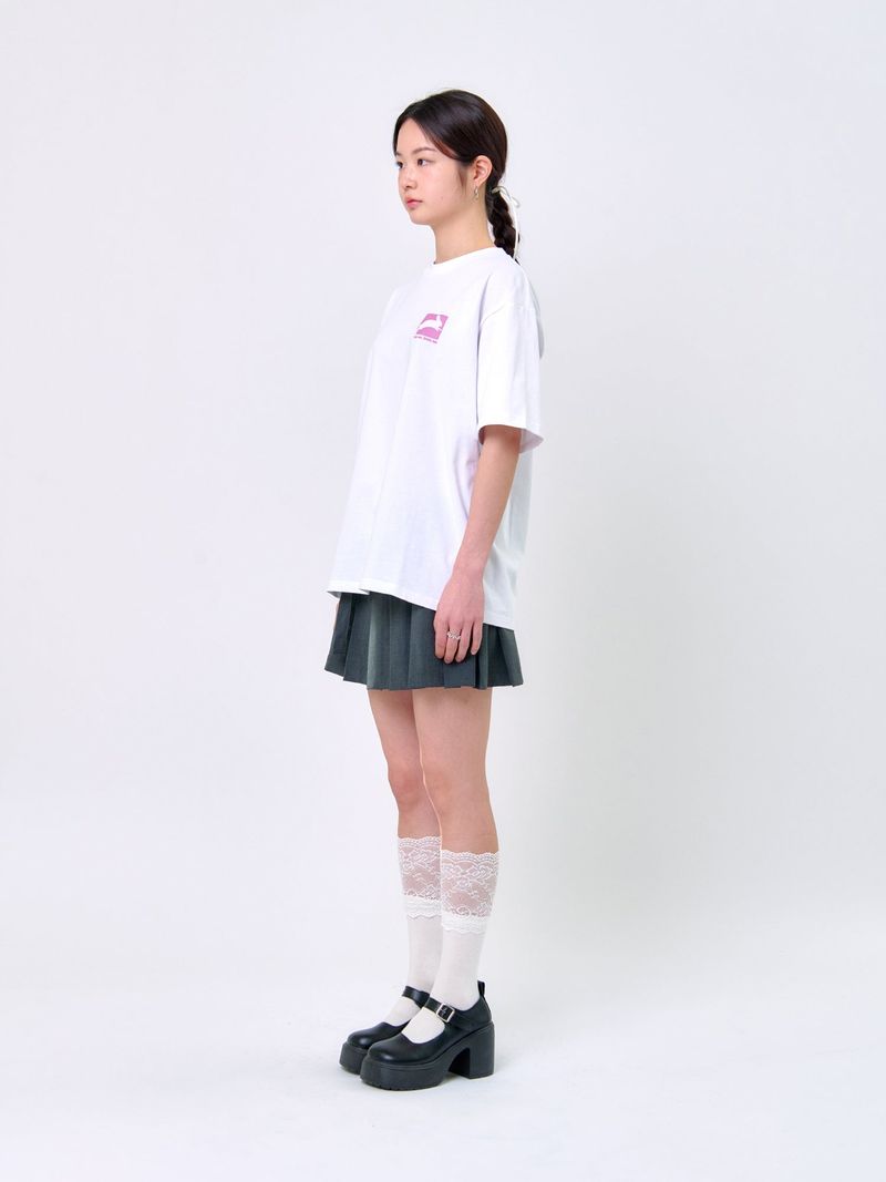 RABBIT T-SHIRT_White/Pink