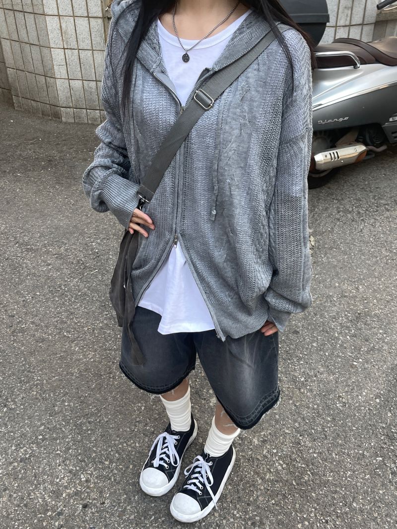 Soda Pintuck Washing Bermuda Pants