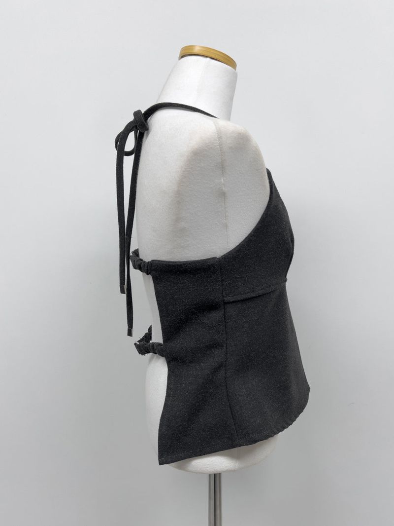 [Setup Available] Pepper Halter Neck Layered Bustier