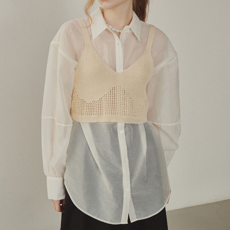 Melrose Sheer Oganza Shirts