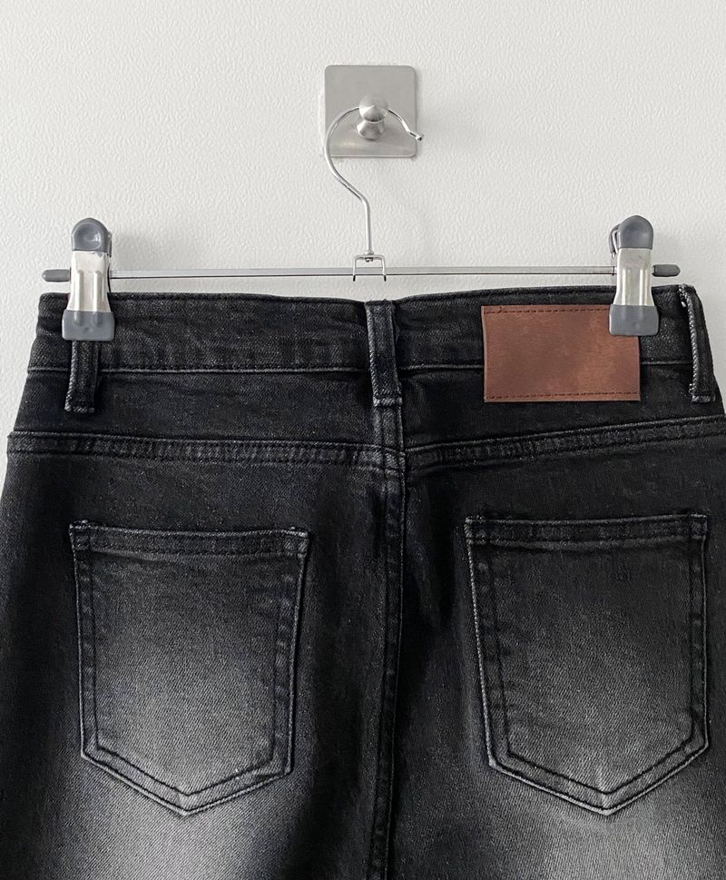 Memory boots-cut denim pants
