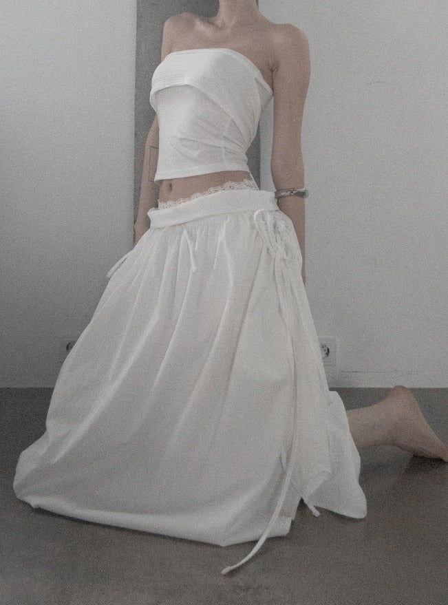 Tuvella Shirred Balloon Skirt