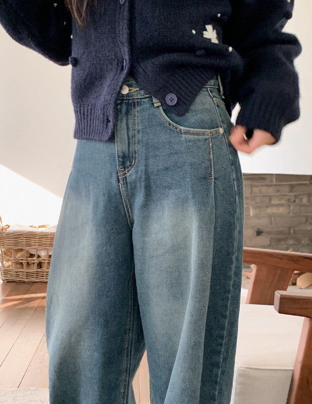 AR Tuck Wide Denim Pants (3color)