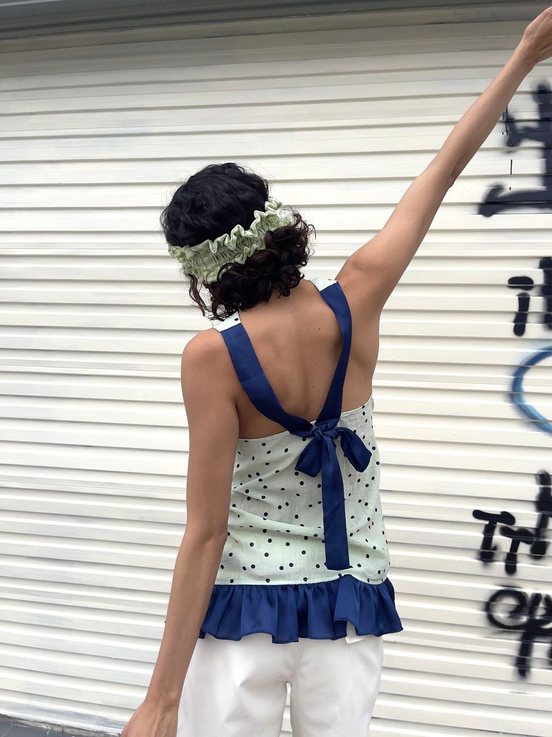 UnsocialNight dot sleeveless top