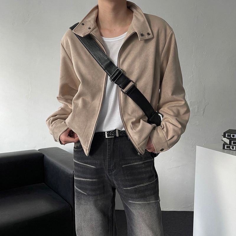 COZINESS（コジネス）の「Chen Semi-cropped button suede jacket (3 colors)（Jackets/Outerwear）」