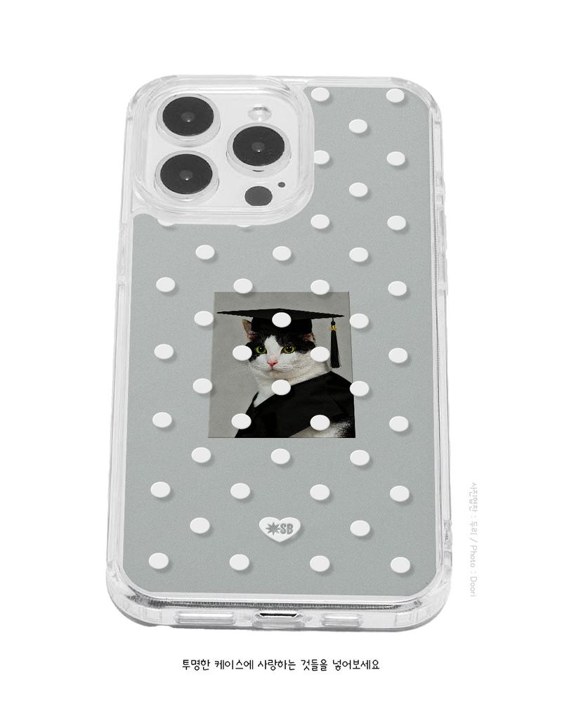 DOT JELLY Gel Hard Slim Phone Case - Gray