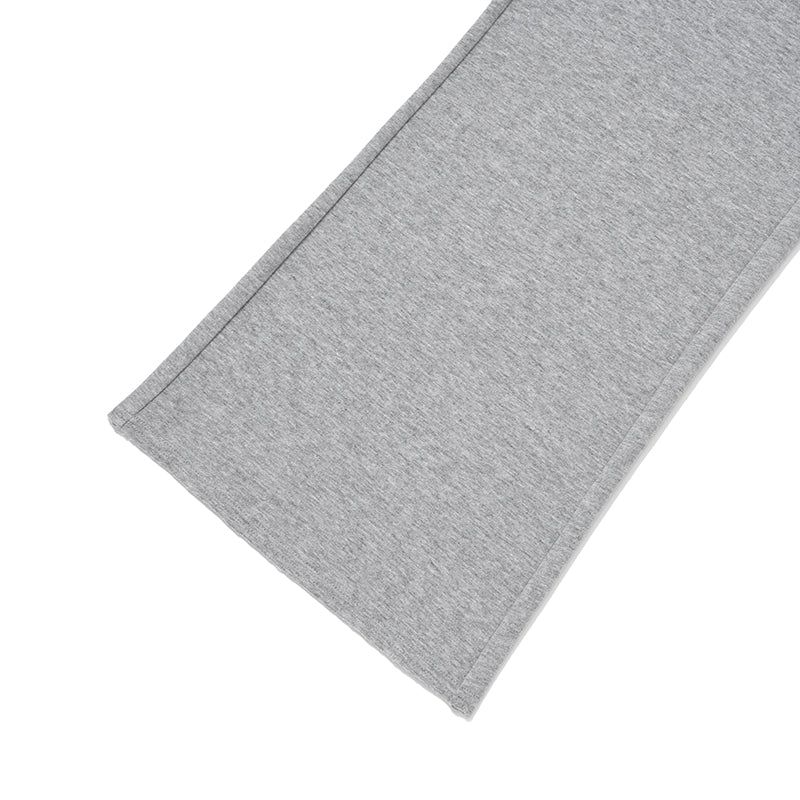 WORDING APPLIQUE PANTS [MELANGE GRAY]