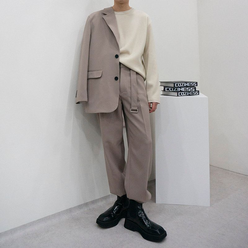 SK Daddy Half Two-Button Jacket (Set Up