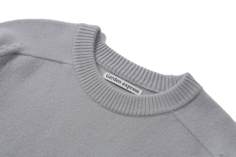 CREWNECK WOOL SWEATER (greyish blue)