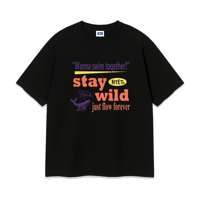 stay wild over fit t-shirt (3color)