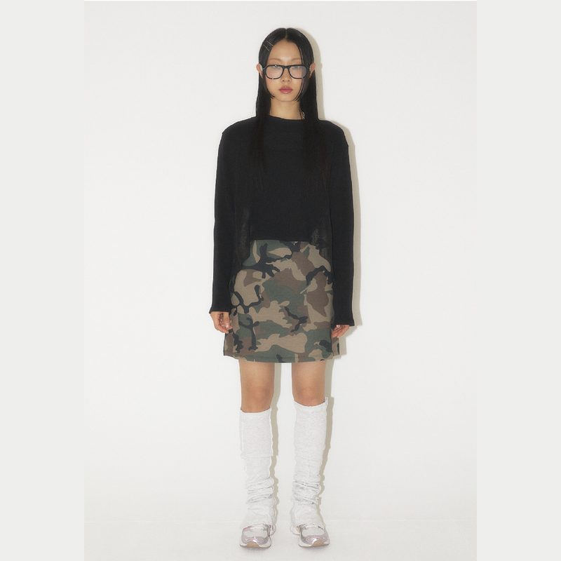 Mesh Waffle long sleeve
