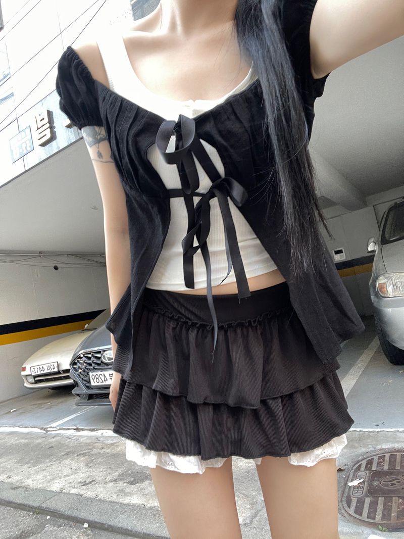 heenytsuki（ヒニツキ）の「Dream Layered Ribbon Blouse（Tops）」