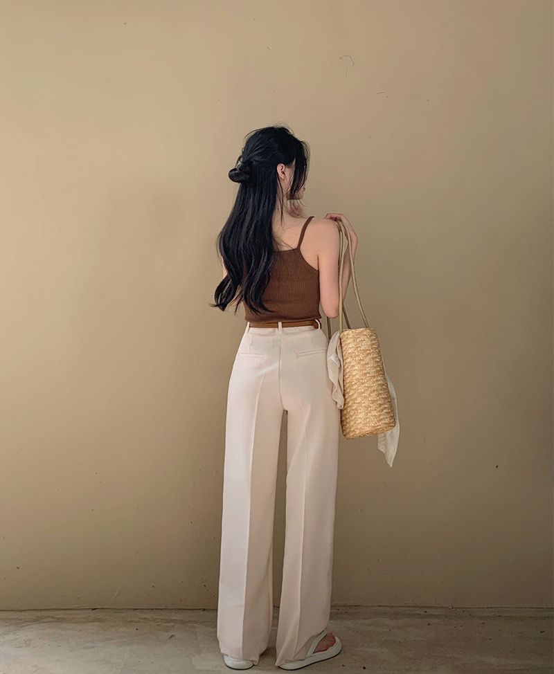 [BELLIDE MADE] CASTERA RIB KNIT CAMISOLE