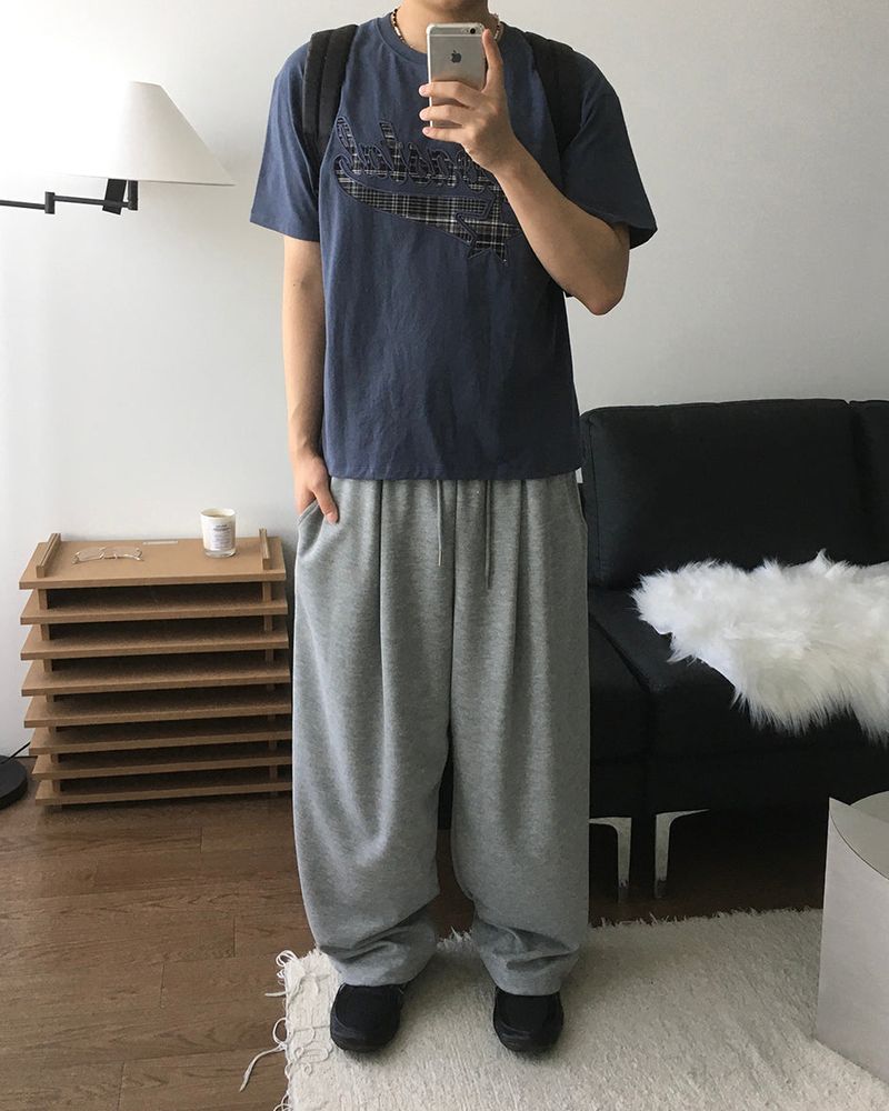 Number Patch Sweatpants