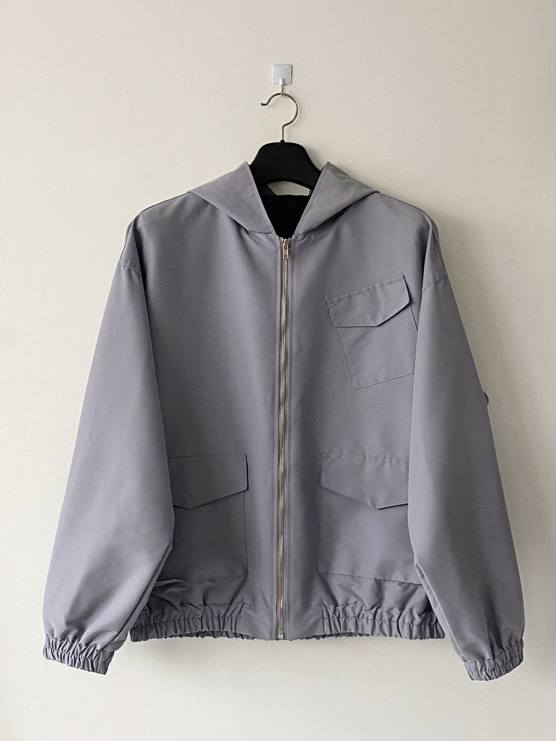 Fancy windbreaker hood jacket