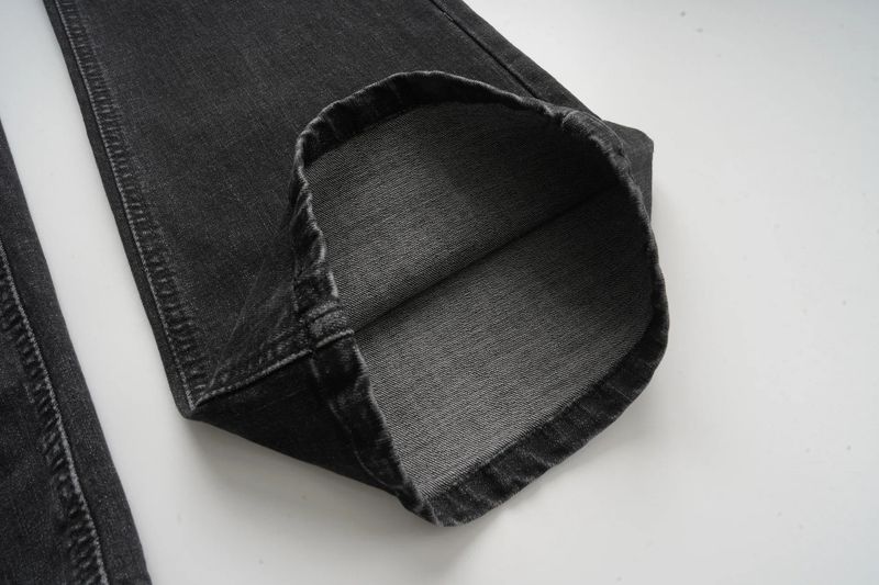 Black Semi Bootcut Denim Jeans
