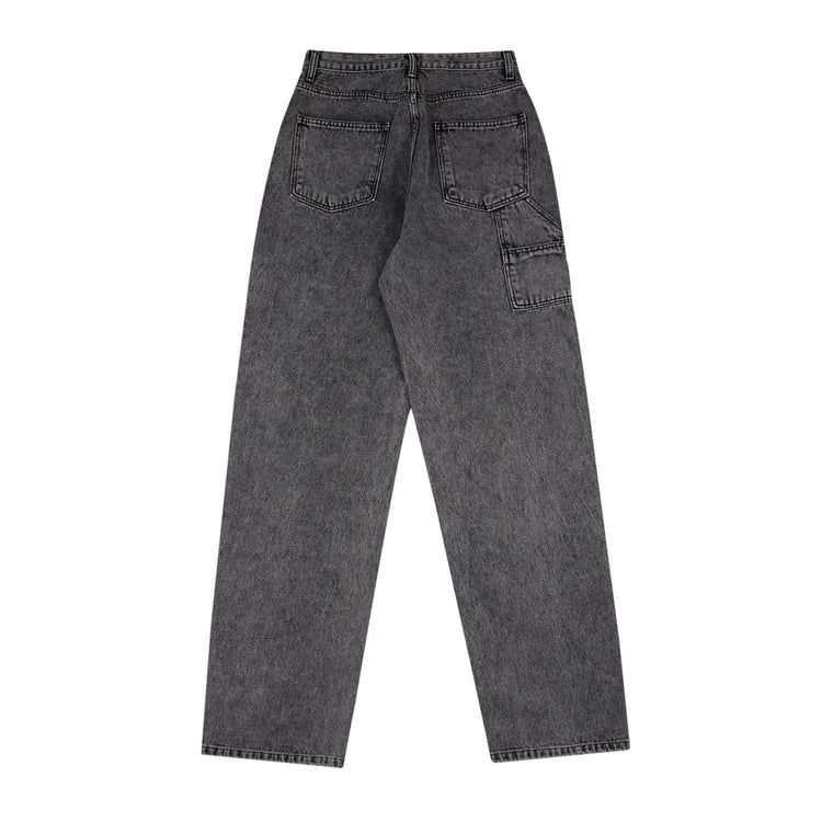 CARPENTER LOOSEFIT DENIM PANTS STONE BLACK