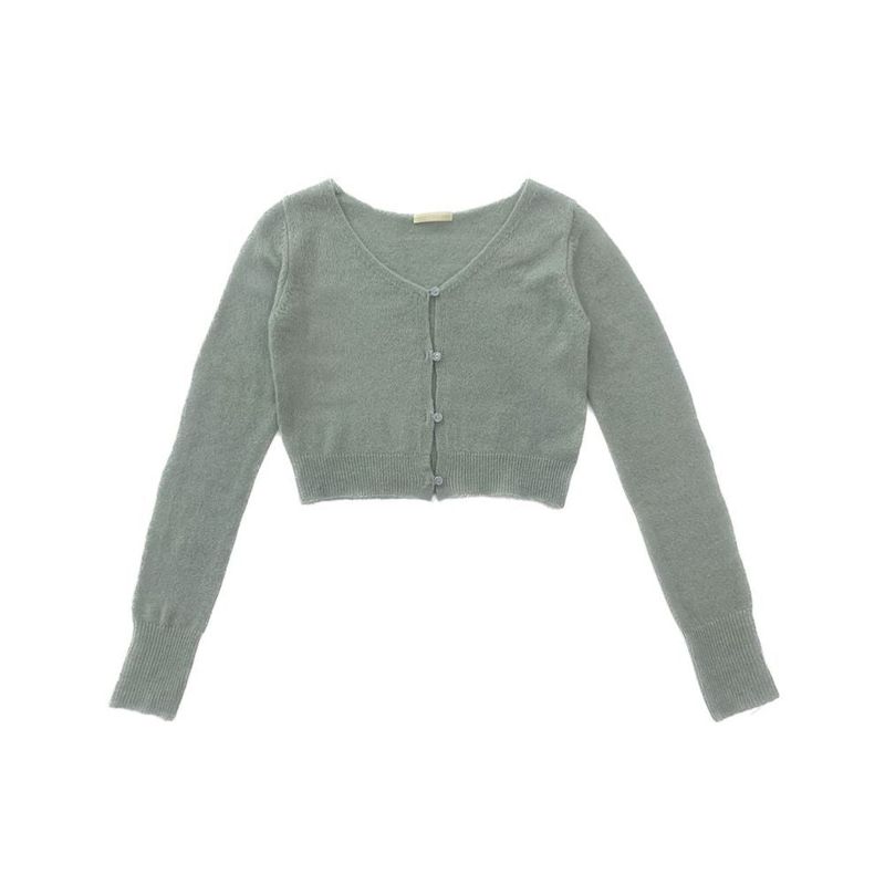 Creamy V-neck cardigan