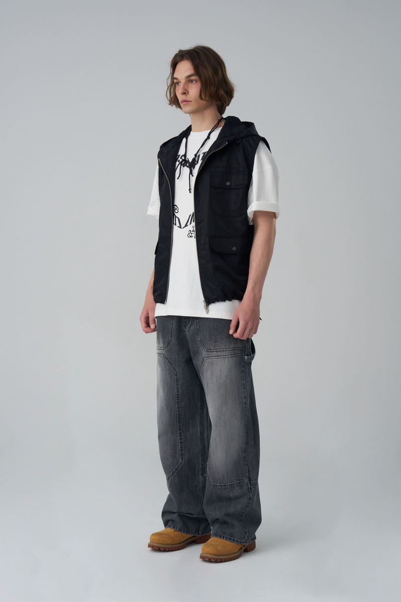 Grey Carpenter Denim Pants
