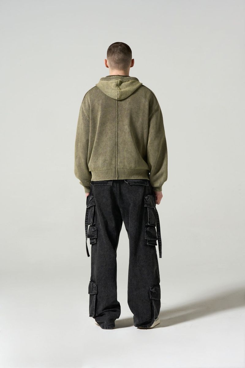 MAX POCKET WASHING WIDE DENIM