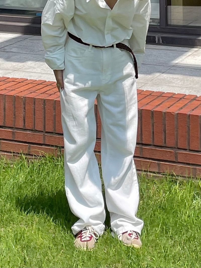 Salt white denim pants 