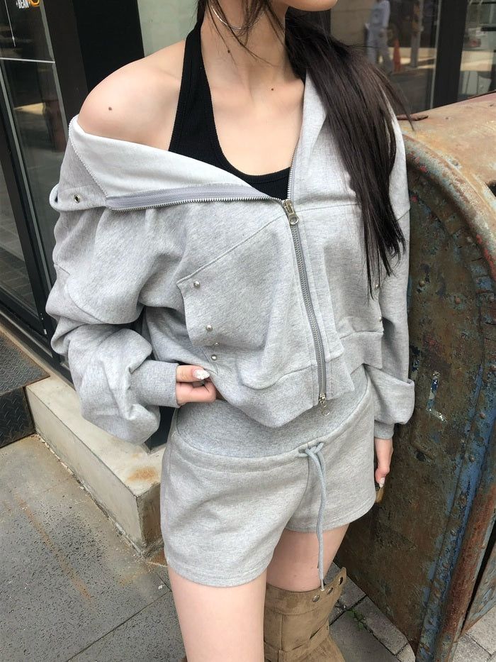 Ring Studded Hoodie