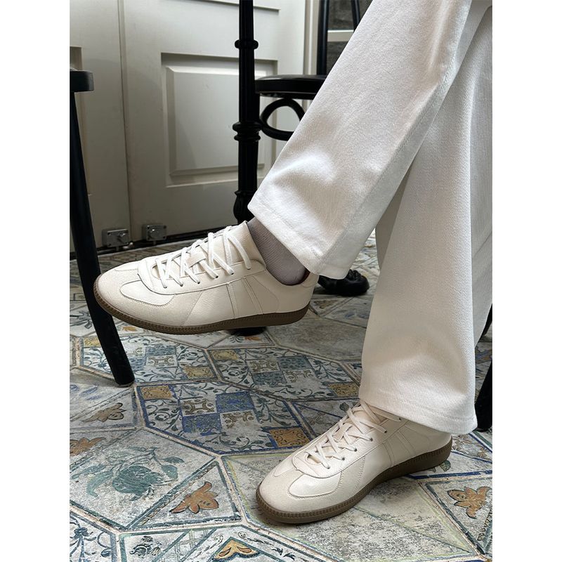 [HANDMADE] Daily round sneakers(4color)
