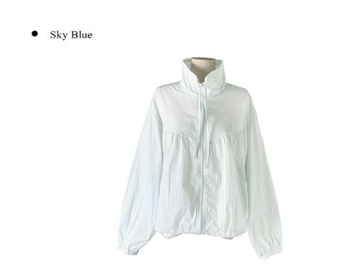 Colsin Shirring Cut Strap Windbreaker