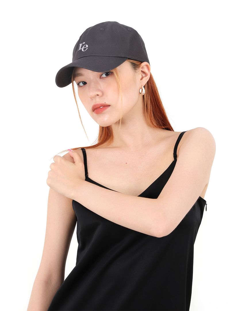 SIGNATURE LOGO BALL CAP_PURPLE GRAY