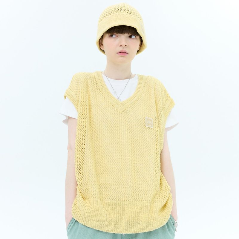 WaiKei（ワイケイ）の「Mesh knit vest（Tops）」