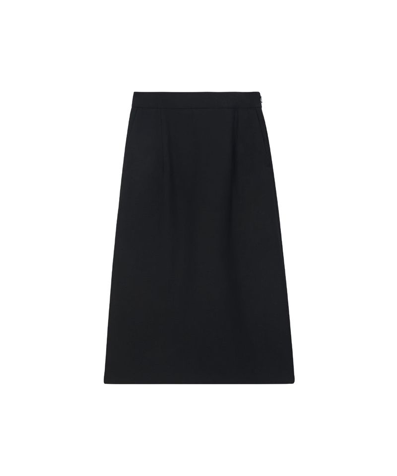 WEREVE（ウィレブ）の「wool line midi skirt_black（Skirts）」