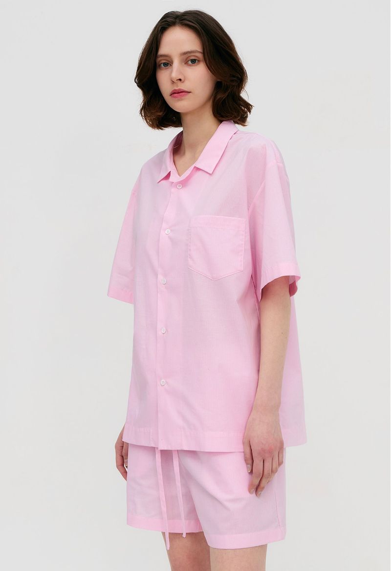 Stay Stripe Pajamas Short Set (3 Colors)