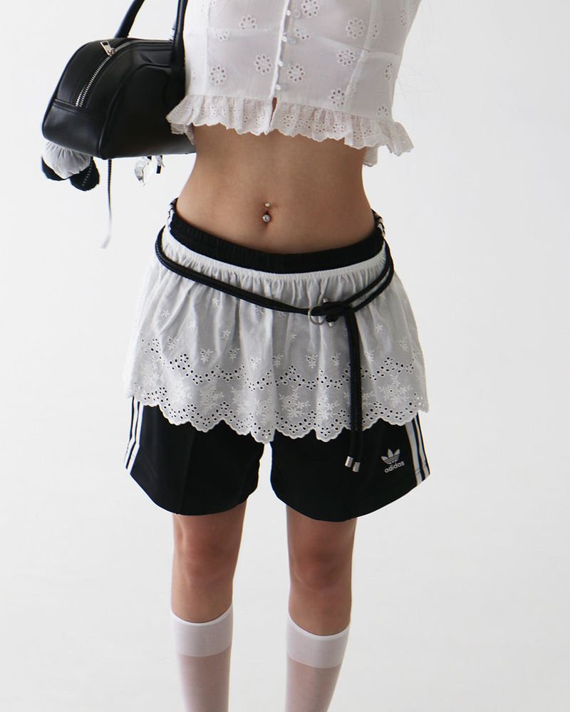 Ring two-string loop strap belt