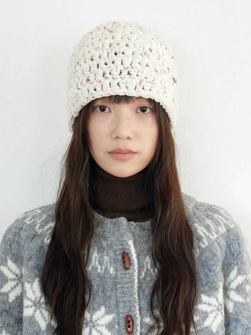 SSESEB(セセブ)の「Slab Wool Beanie - Cream(Hats)」