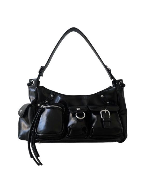 VIVIC（ビビク）の「THREE TIME POCKET SHOULDER BAG (BLACK)（Bags）」