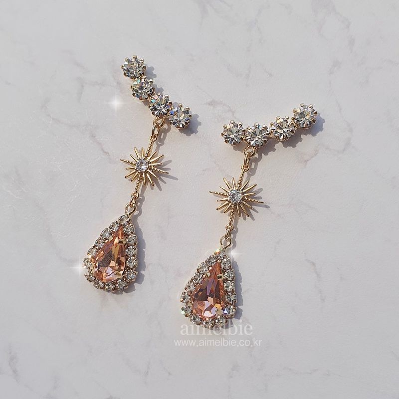 Stellar Elf Earring - Peach