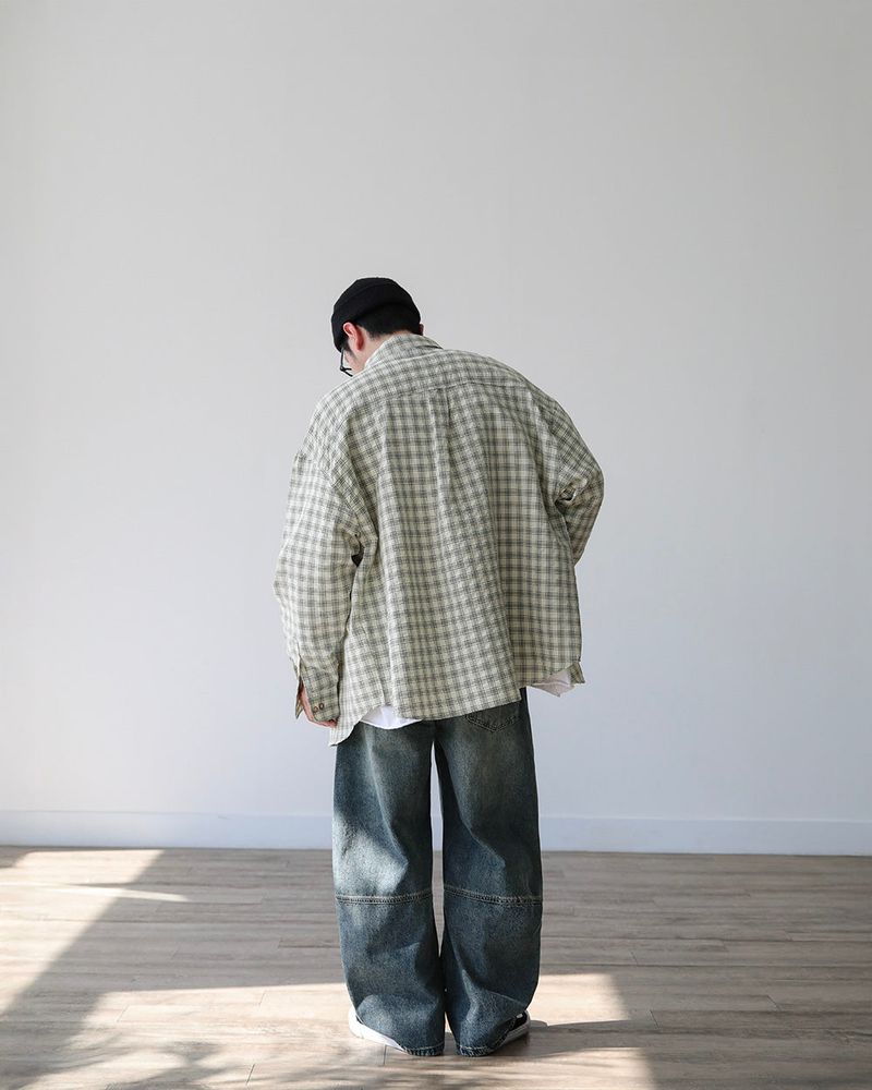 AC EMBOSSED CHECKERED SHIRT