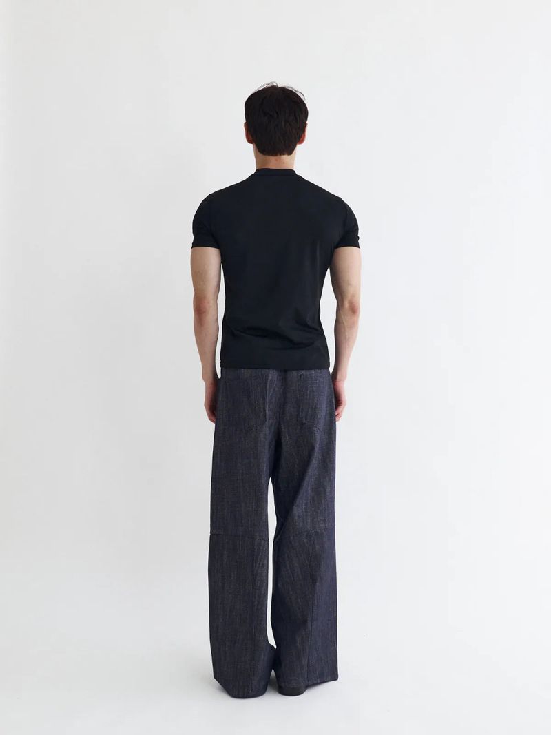 26SS TP3 High-Neck Slim-Fit Cropped Tee
