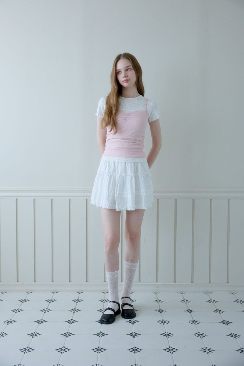 DAINTY FRILL MINI SKIRT
