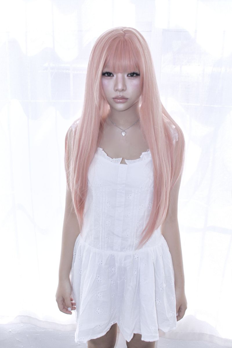 flower frill eyelet mini-dress