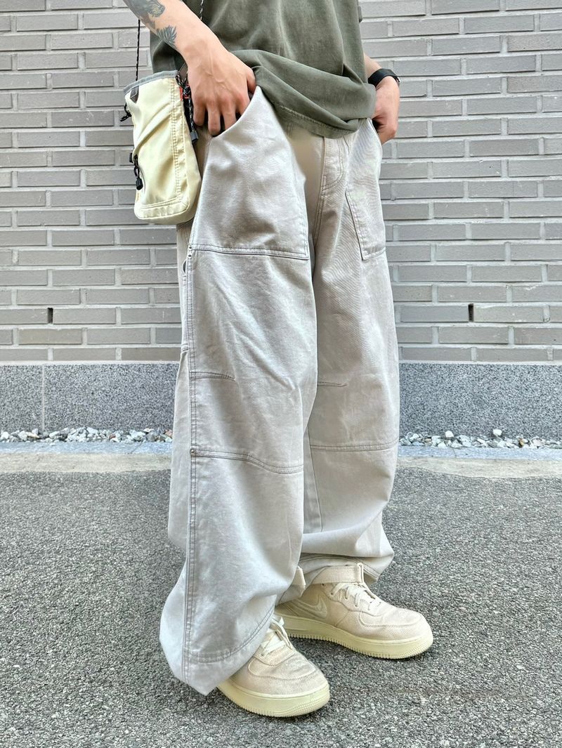Stitch Dig Snap Wide Pants 2C