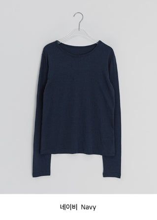 26SS★ [BAONHAUS] Seden Modal Layered Round T-shirt