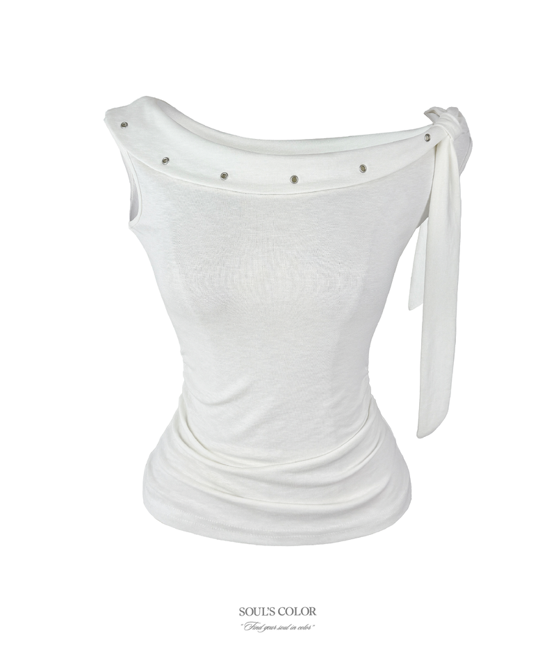 SOUL'S COLOR(ソウルズカラー)の「Leo Eyelet Off-Shoulder Top (2color)(Tops)」